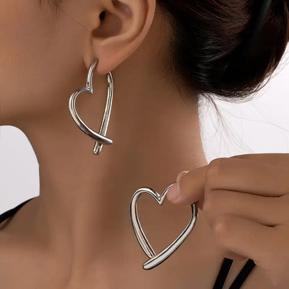 Earrings with an Exclusive Heart-Shaped Design