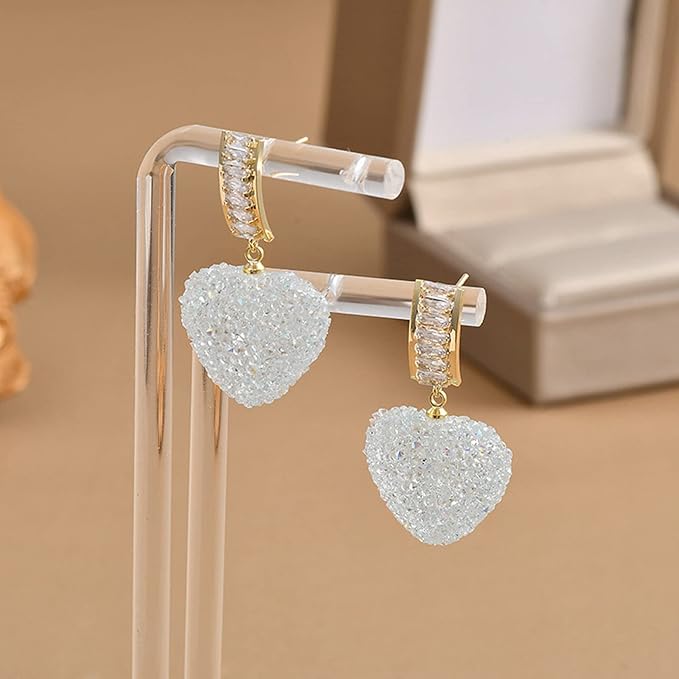 Exclusive Earrings Shaped Like a Shiny Gummy Heart