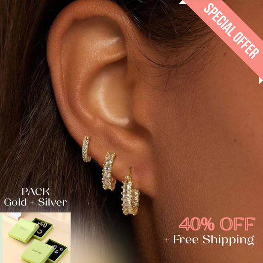 14K Gold-Plated Hoop Set | 3 Elegant Sizes You’ll Wear Every Day