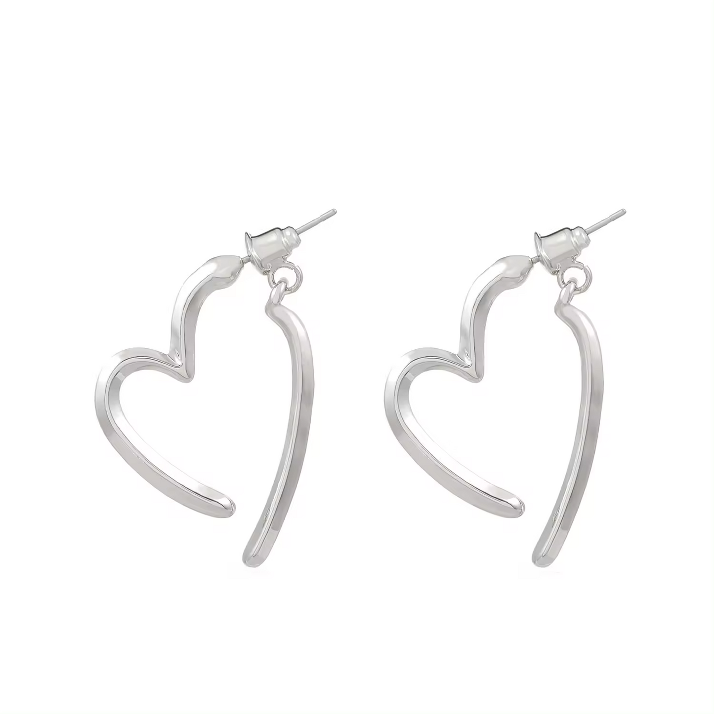 Earrings with an Exclusive Heart-Shaped Design