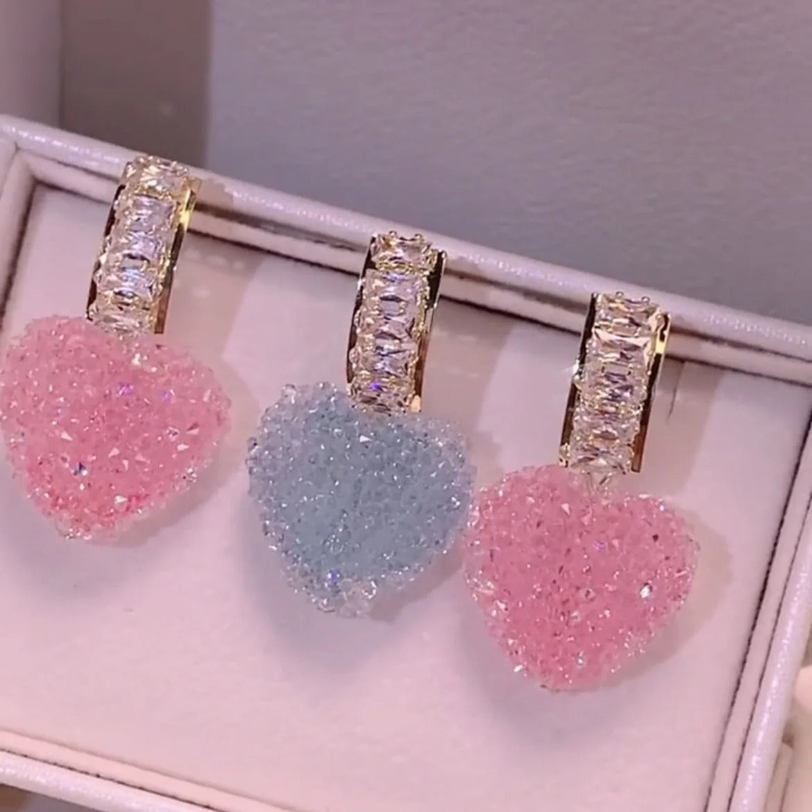 Exclusive Earrings Shaped Like a Shiny Gummy Heart