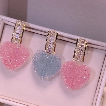 Exclusive Earrings Shaped Like a Shiny Gummy Heart