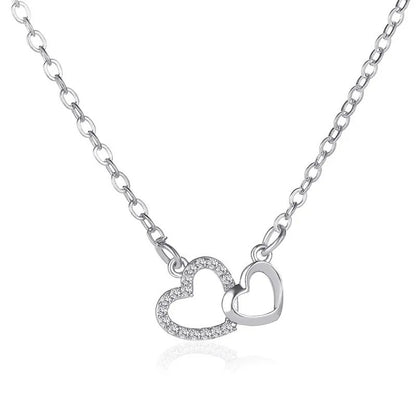 Double Heart Elegance Necklace